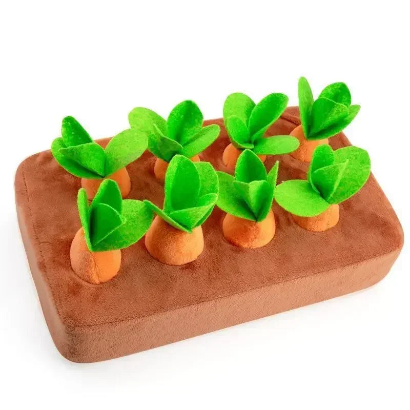 Carrot Farm Interactive Plush Dog Toy