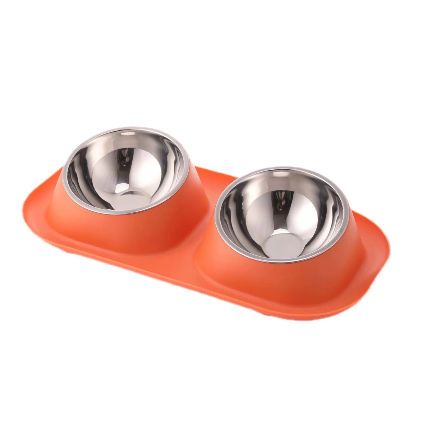 Stainless steel pet bowl by Kritter Krush, shiny and durable, suitable for food or water for small pets.