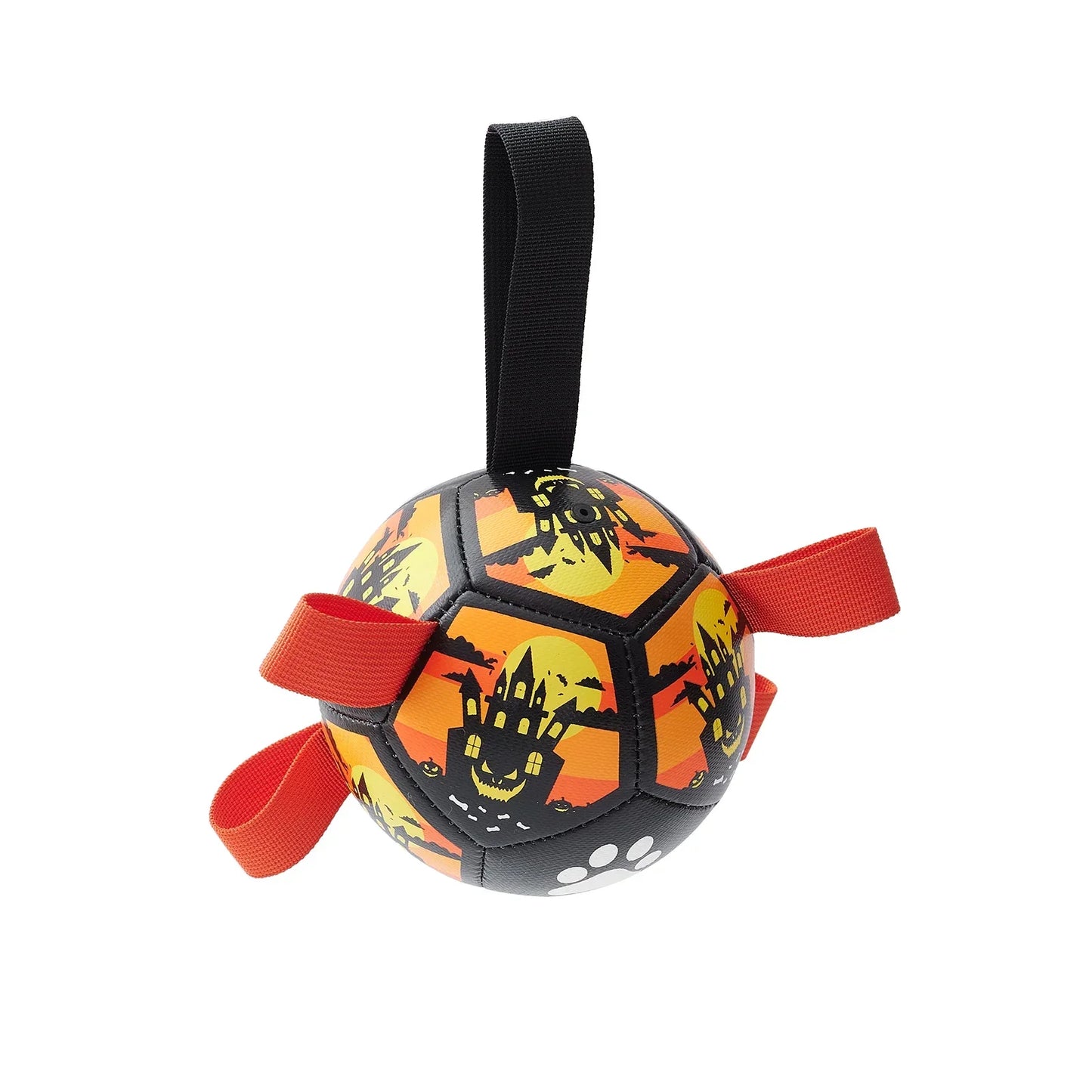 Kritter Krush dog soccer ball with durable rubber exterior, designed for active play and outdoor fun for dogs.
