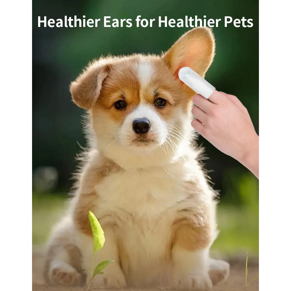 Pet Ear Cleaning Finger Wipes