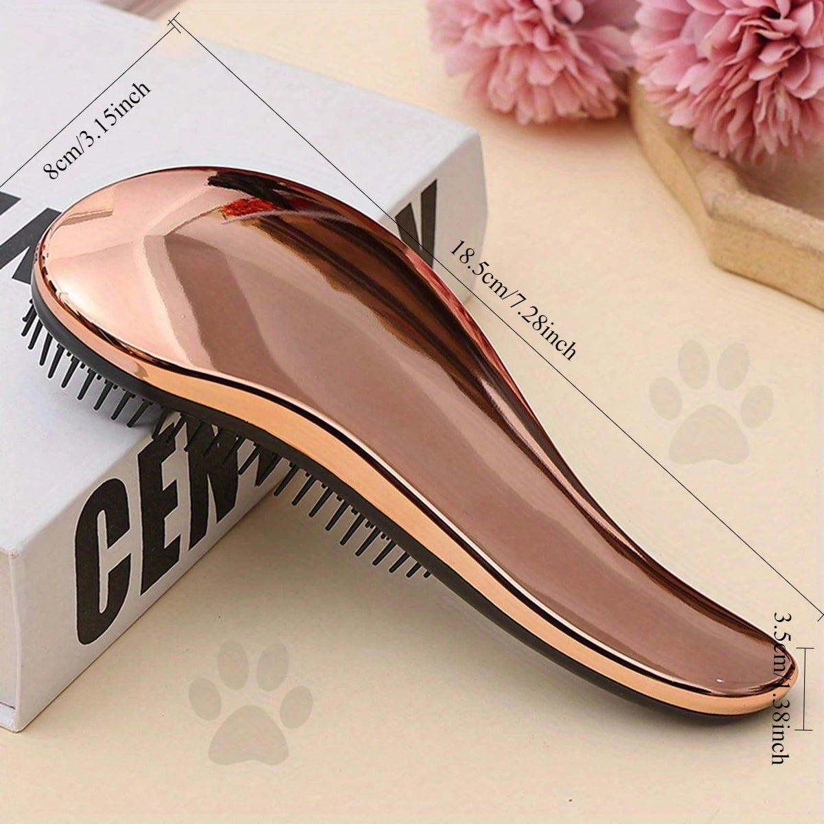 Kritter Krush 2-in-1 grooming brush with dual-sided design, suitable for detangling and brushing pets' fur.
