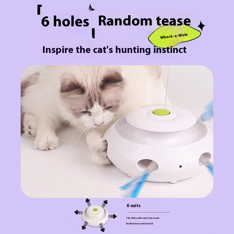 WhiskerWhirl™ – Automatic Cat Teaser & Stress Reliever