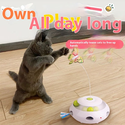 WhiskerWhirl™ – Automatic Cat Teaser & Stress Reliever