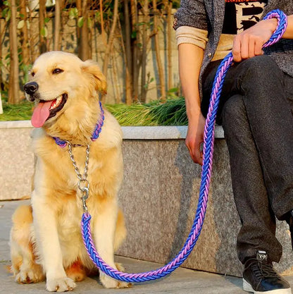 Double rope dog leash set by Kritter Krush showing two sturdy, woven nylon leashes with metal clasps for pets.