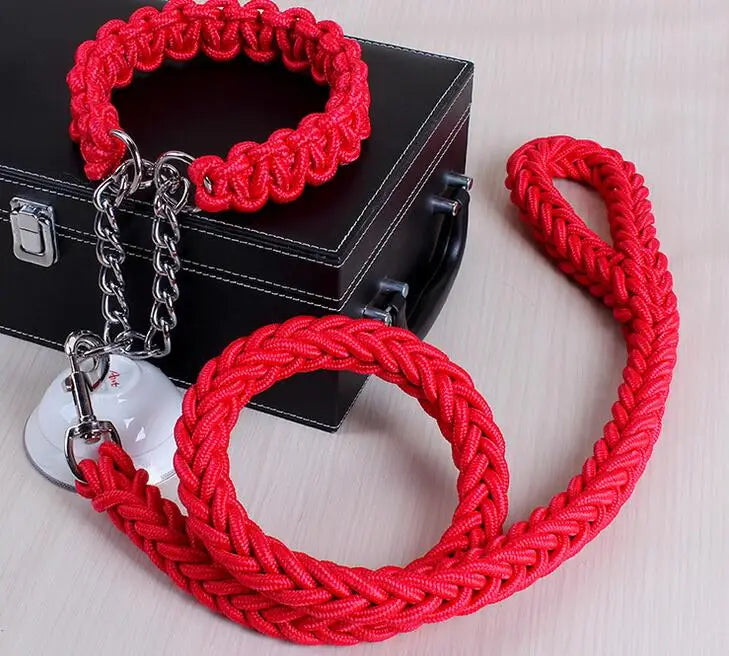 Double rope dog leash set by Kritter Krush with two sturdy, colorful leashes for walking multiple dogs comfortably.