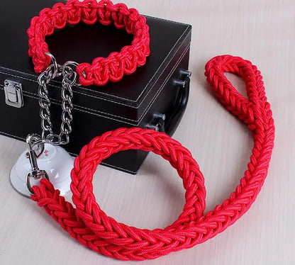 Double rope dog leash set by Kritter Krush with two sturdy, colorful leashes for walking multiple dogs comfortably.