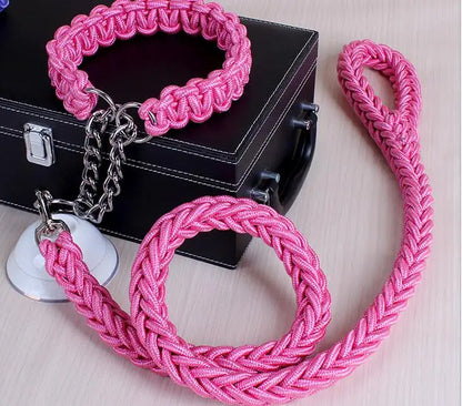 Kritter Krush double rope dog leash set with two sturdy, adjustable nylon leashes for walking two dogs simultaneously.