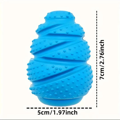 Rubber chew toy from Pawzena Palace featuring colorful, durable design for dogs to chew and play with.
