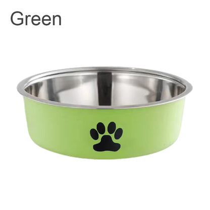 Stainless steel Kritter Krush pet bowl with a shiny, durable surface, suitable for feeding cats or dogs.