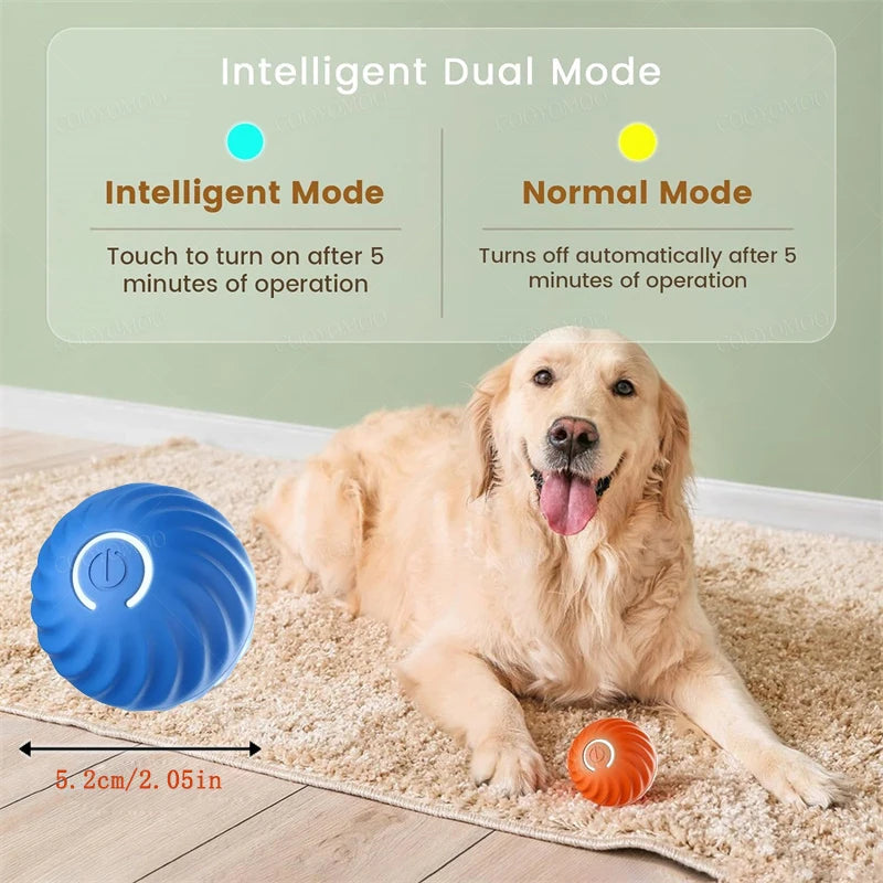 Kritter Krush Smart Interactive Ball for pets, featuring colorful, textured surface and playful design for engaging playtime.