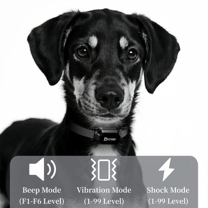 Kritter Krush dog training collar with adjustable strap and electronic control unit for effective pet obedience training.