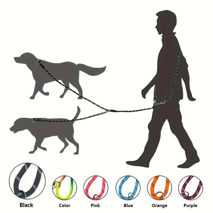 Kritter Krush elastic dog leash with adjustable length and durable nylon material for secure walking and training.