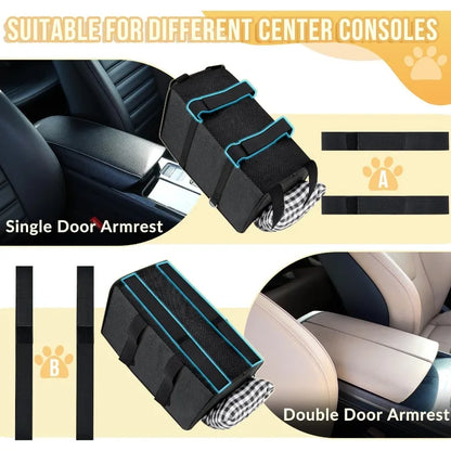 Kritter Krush small dog car seat with plush interior and adjustable straps for secure travel comfort.