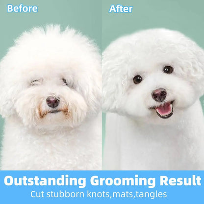 Kritter Krush cat grooming comb with fine and wide teeth for detangling and brushing feline fur.