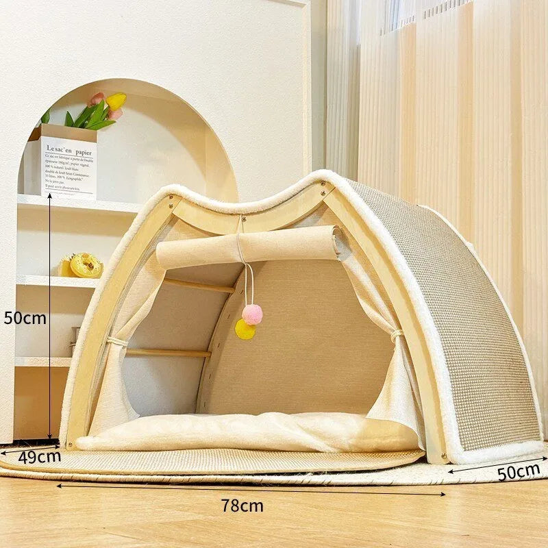 CozyClaw™ Foldable Sisal Cat House