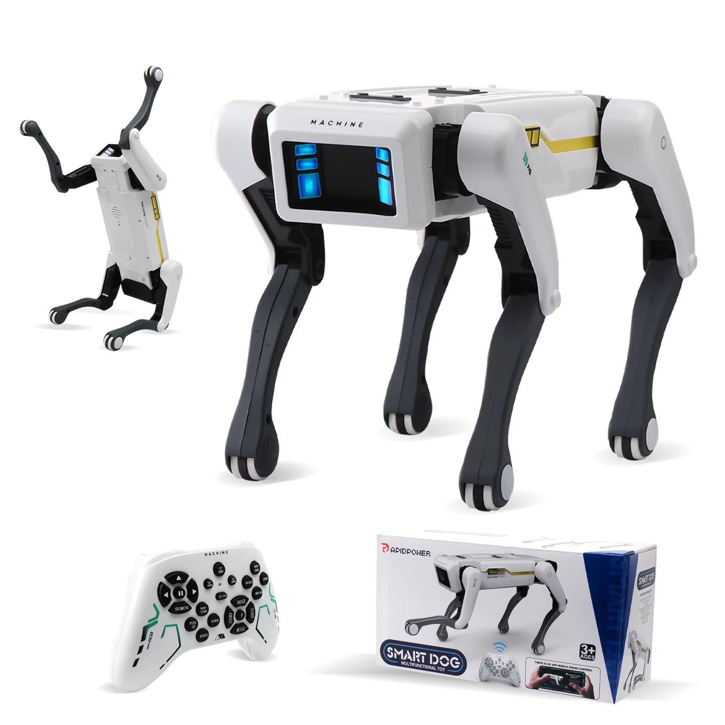 AI Robot Dog RC Toy with Voice Interaction App Control Programmable Singing Dancing Robot Dog