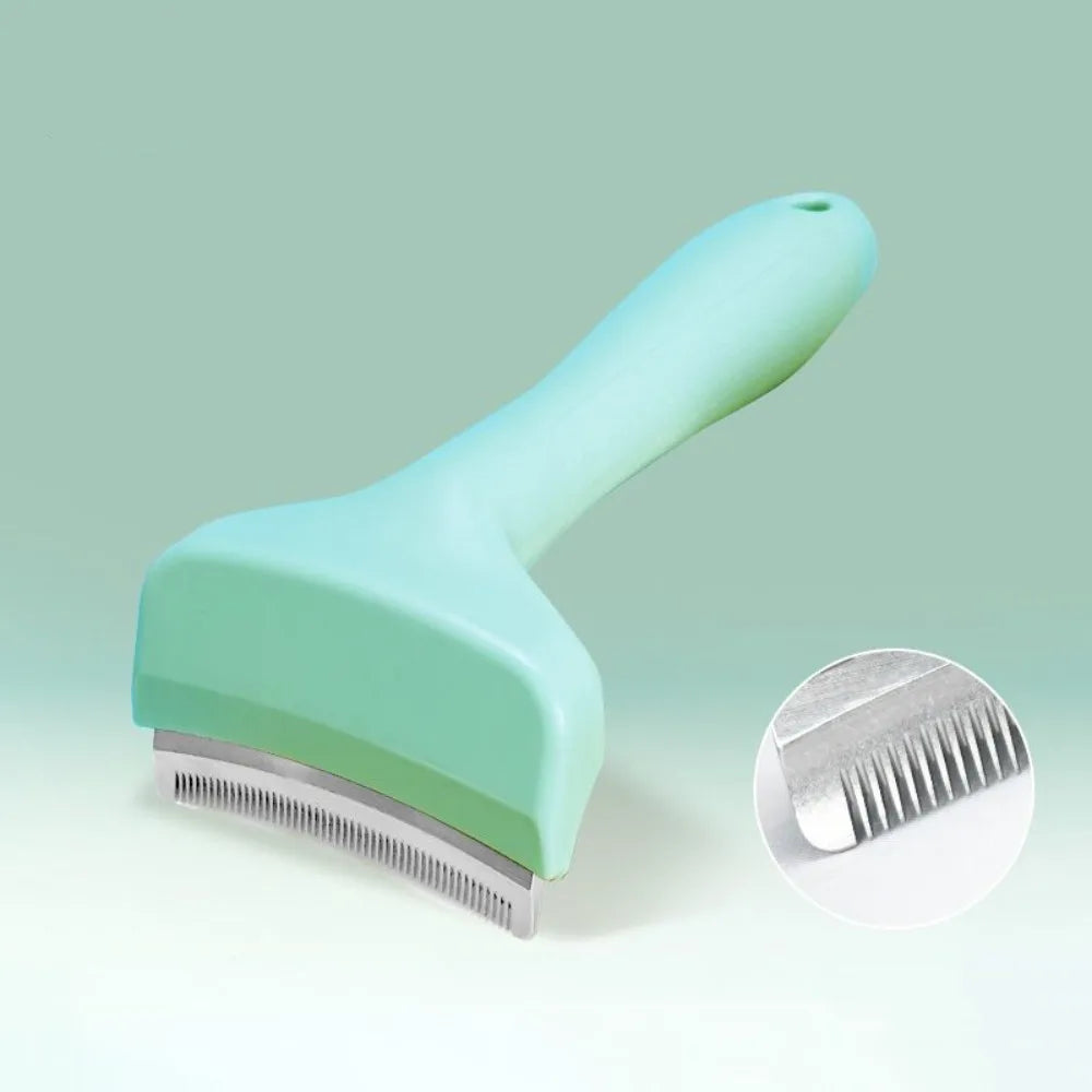 Kritter Krush V-Shaped Slicker Brush with fine metal bristles for gentle pet grooming and shedding removal.