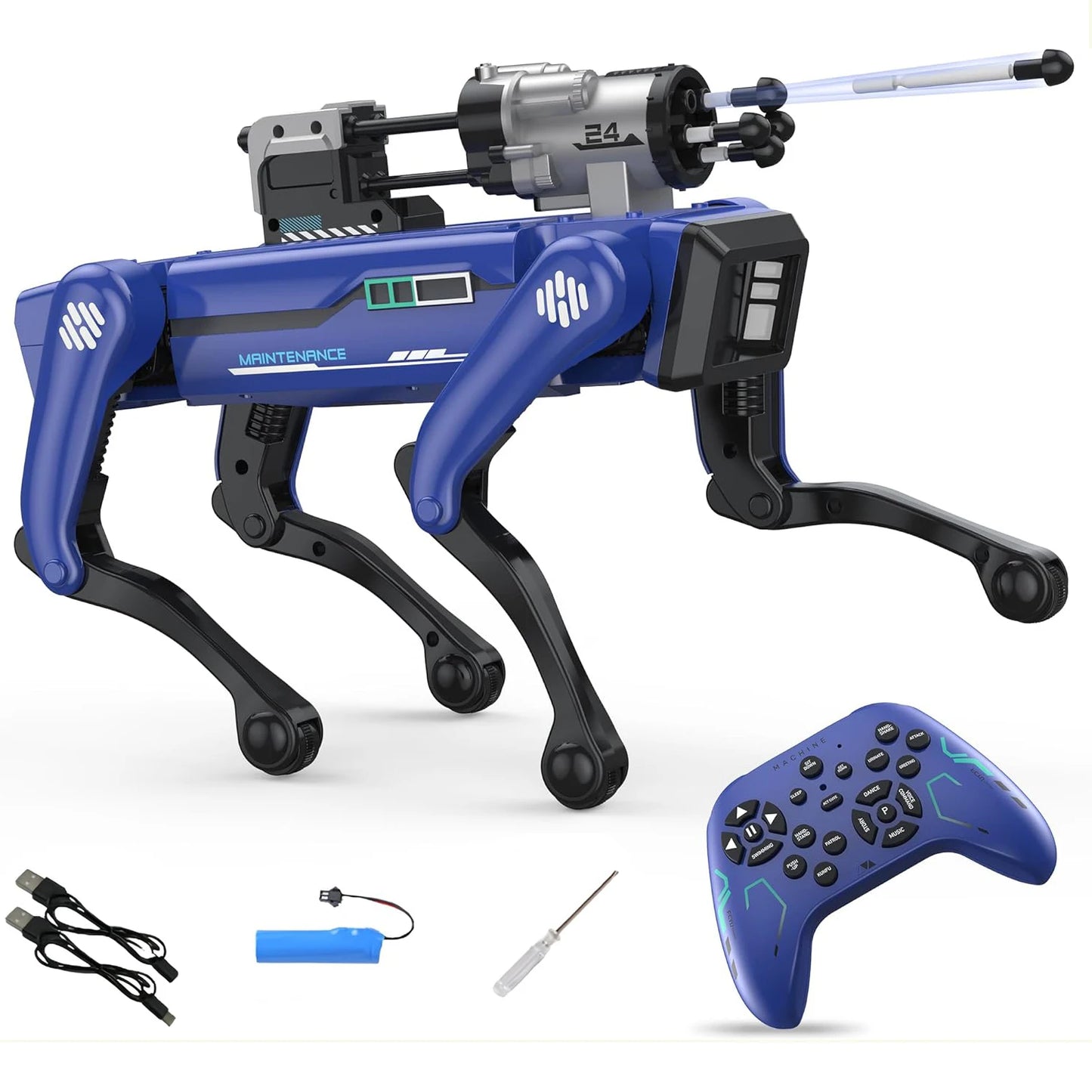 AI Robot Dog RC Toy with Voice Interaction App Control Programmable Singing Dancing Robot Dog