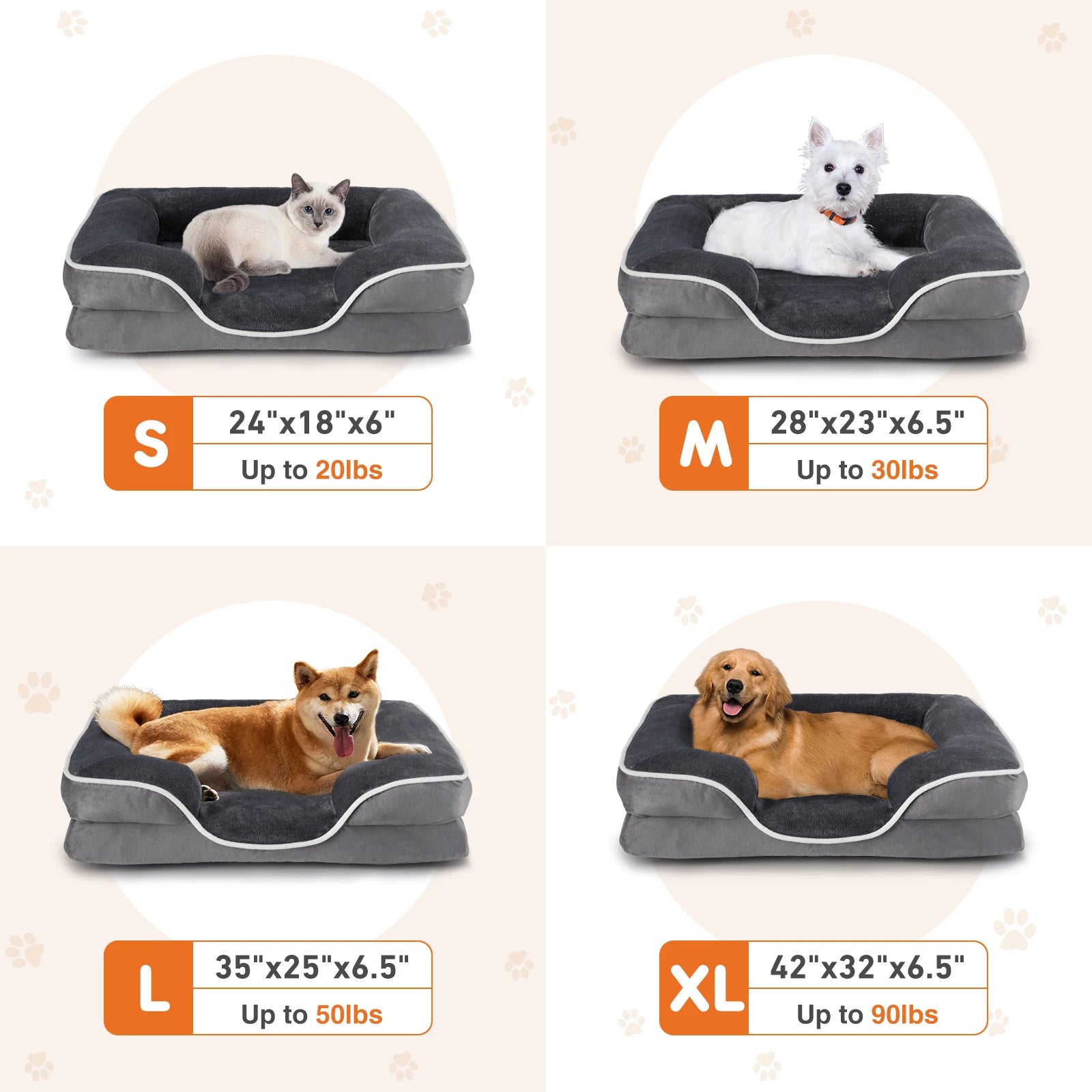 Orthopedic Kritter Krush pet bed with plush cushioning and supportive foam for comfort and joint relief in a cozy design.