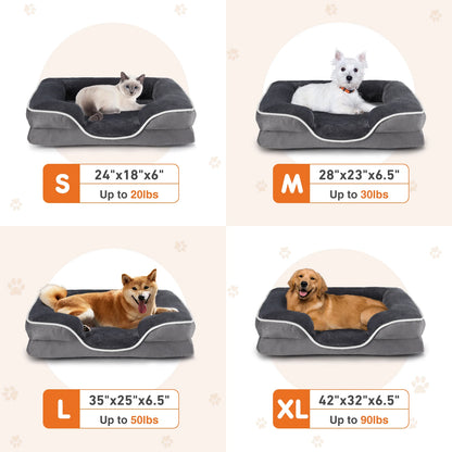 Orthopedic Kritter Krush pet bed with plush cushioning and supportive foam for comfort and joint relief in a cozy design.