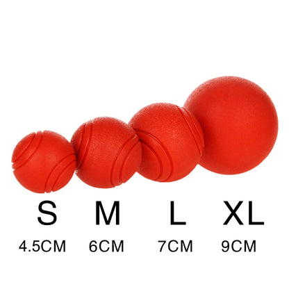 Kritter Krush rubber training ball for sports and exercise, shown in close-up with textured surface and vibrant color.