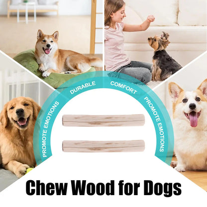 Coffee Wood Chew Sticks for dogs from Pawzena Palace, natural dog chew sticks made from coffee wood for healthy chewing.