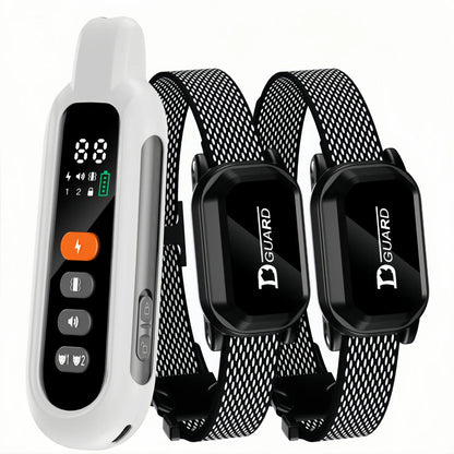 Kritter Krush dog training collar with adjustable strap and electronic controls for effective pet training.