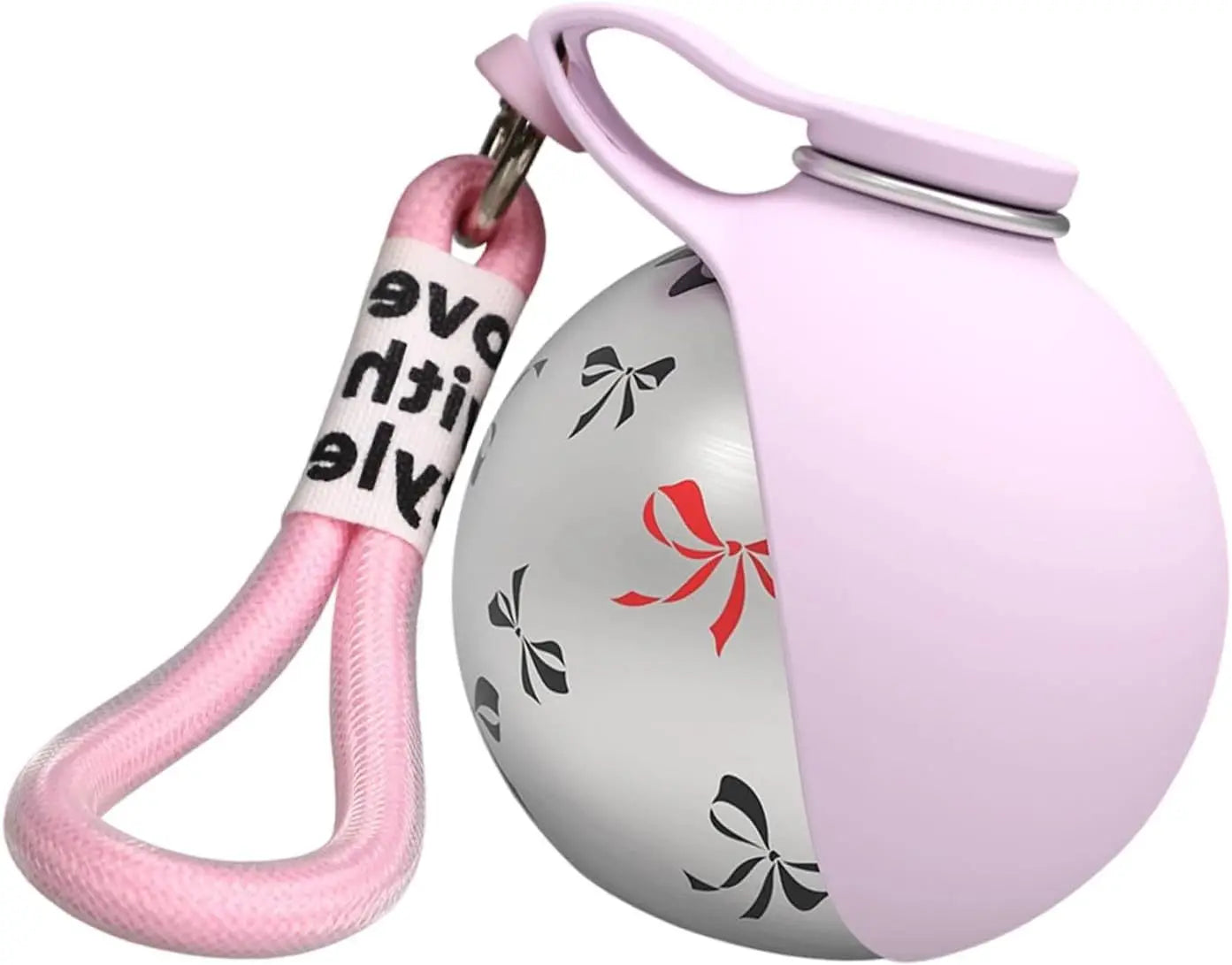 WagFlask™ Stainless Steel Dog Water Bottle with Built-In Bowl & Lanyard 285ml/9.6 floz