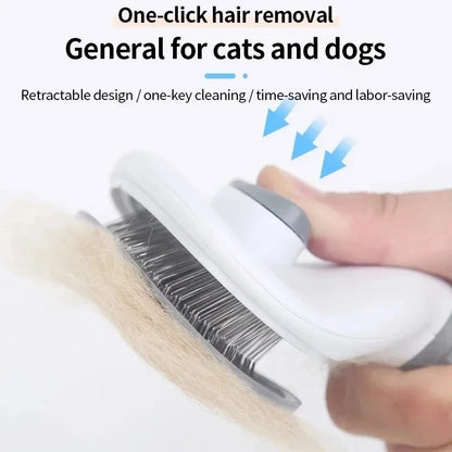 Kritter Krush Self Cleaning Pet Hair Remover Brush with ergonomic handle and sticky bristles for easy pet hair removal.
