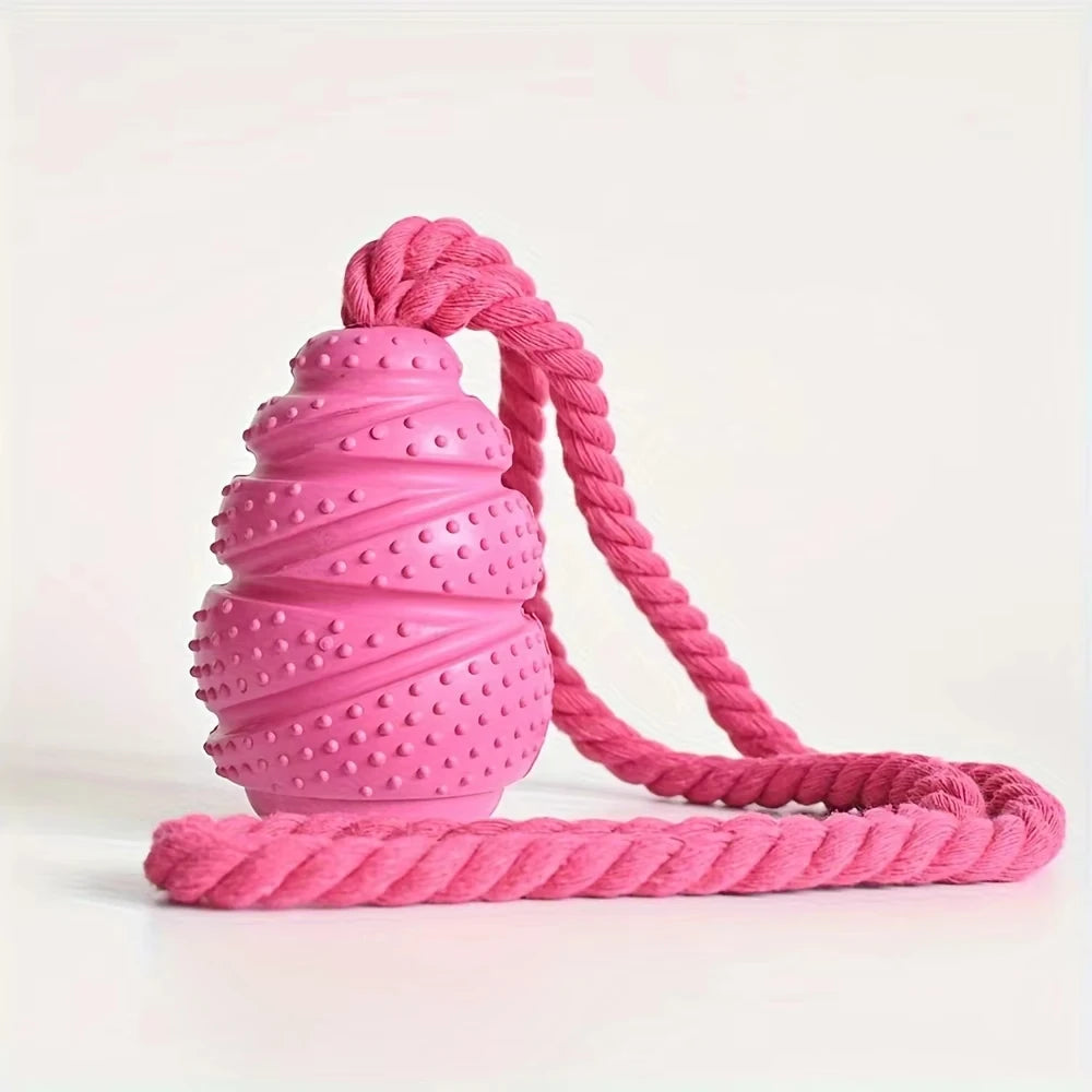 Rubber chew toy by Pawzena Palace featuring a colorful, durable design for dogs to chew and play with.