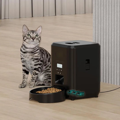 Kritter Krush smart automatic pet feeder with digital timer and portion control for easy pet feeding.