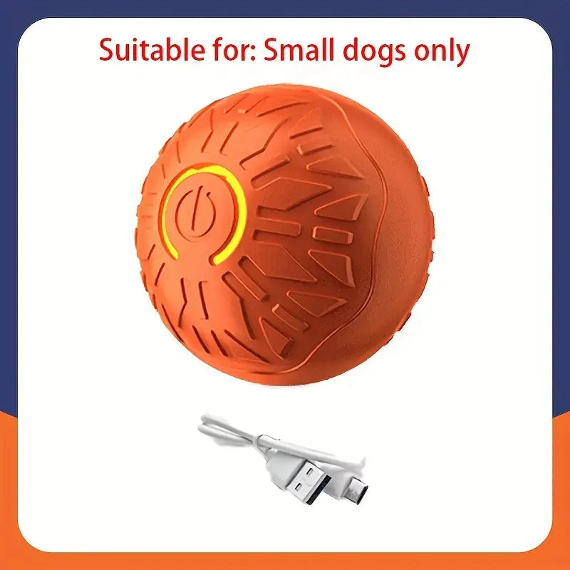 Kritter Krush smart interactive ball for pets, featuring colorful design and textured surface for engaging play.