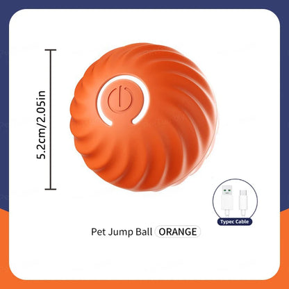 Kritter Krush Smart Interactive Ball for pets, colorful rubber ball with textured surface, designed for fun and engagement.
