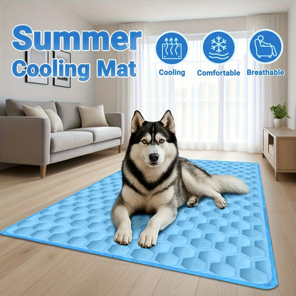 Cooling pet mat by Kritter Krush, soft and comfortable surface designed to keep pets cool and relaxed.