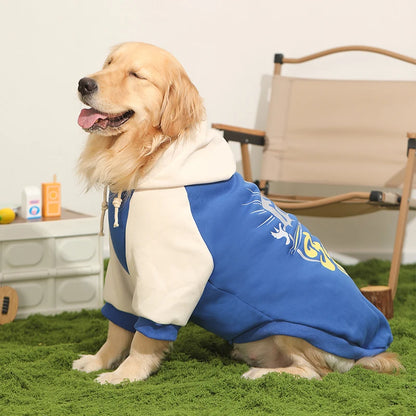 Kritter Krush dog winter sweater in cozy knit with a striped pattern, designed to keep your pet warm during cold weather.