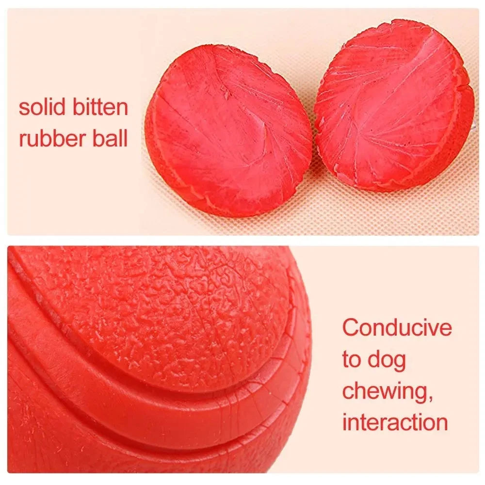 Kritter Krush rubber training ball for exercise and fitness, shown in close-up with textured surface and vibrant color.