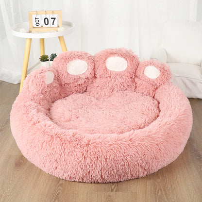 Soft, fluffy Kritter Krush dog bed with plush fabric and cushioned sides, ideal for cozy comfort for small to medium dogs.