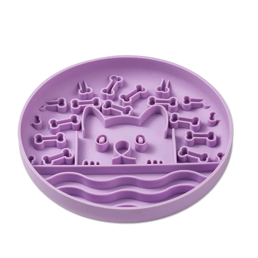 Kritter Krush silicone lick mat with textured surface for dogs, designed to keep pets entertained and engaged during feeding.