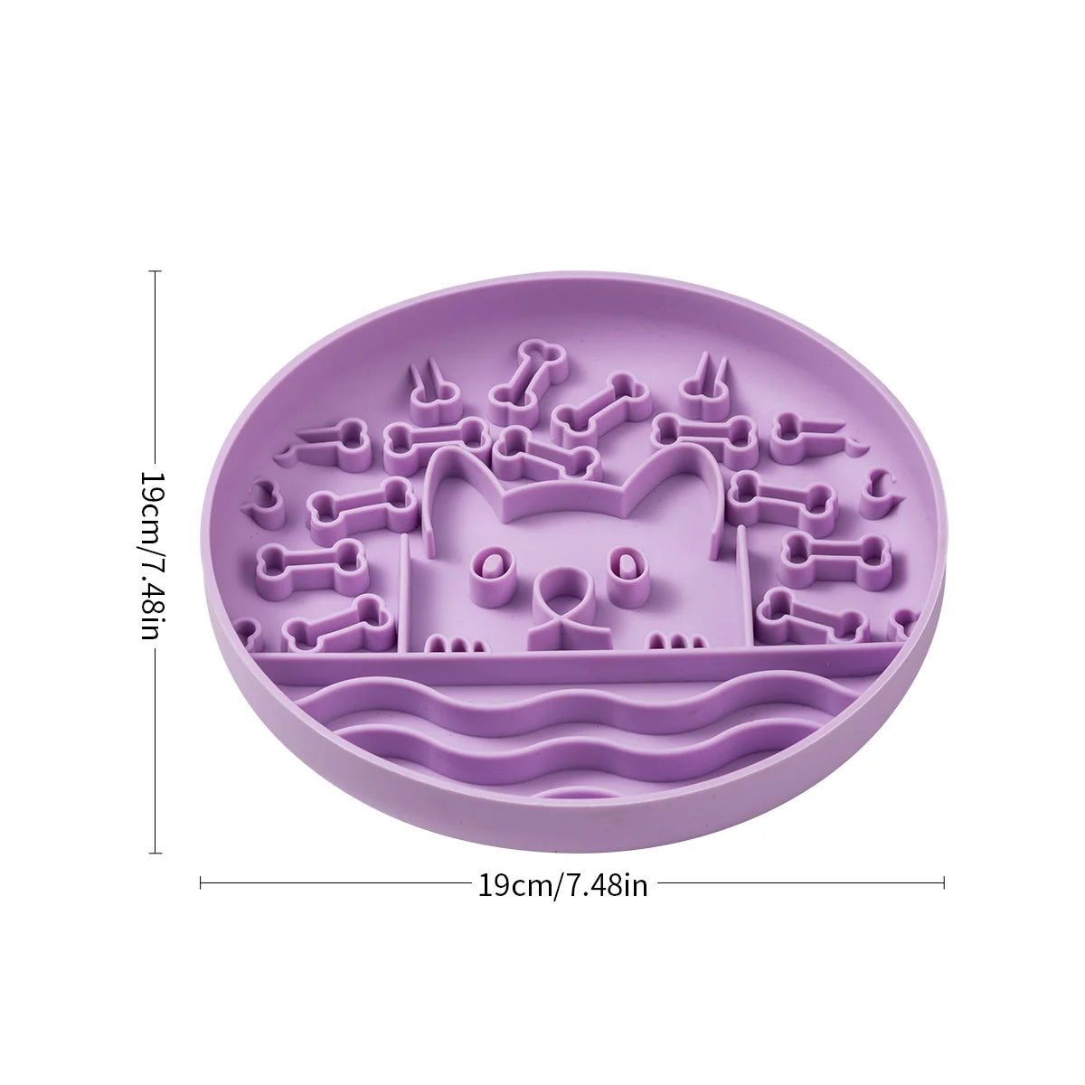 Kritter Krush silicone lick mat with textured surface for pet enrichment and dental health, ideal for dogs and cats.