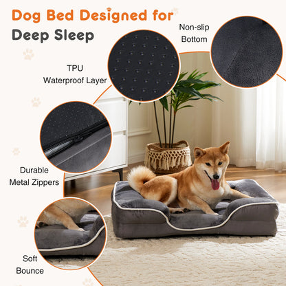 Soft orthopedic pet bed by Kritter Krush with plush cushioning and supportive memory foam for dogs and cats.