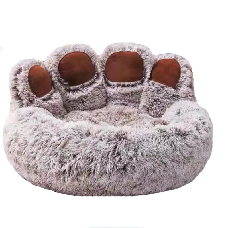 Soft, plush Kritter Krush fluffy dog bed with cushioned sides and cozy interior, ideal for small or medium-sized dogs.
