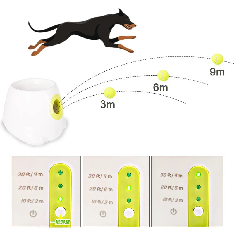 Kritter Krush ball launcher toy with colorful handle and balls, designed for fun outdoor play and interactive pet entertainment.