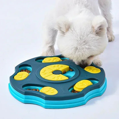 Kritter Krush interactive dog puzzle toy with hidden compartments and colorful design for engaging pet mental stimulation.