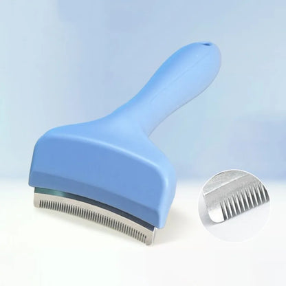 Kritter Krush V-Shaped Slicker Brush with fine metal pins for grooming pets, placed on a white background.