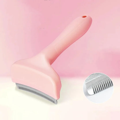 Kritter Krush V-Shaped Slicker Brush for pets, with fine metal bristles for gentle grooming and removing loose fur.
