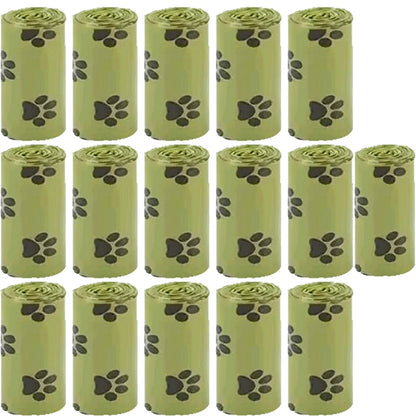 Dog Poop Bags Refill Rolls - 15 Bags per Roll, 2 to 40 Roll Packs