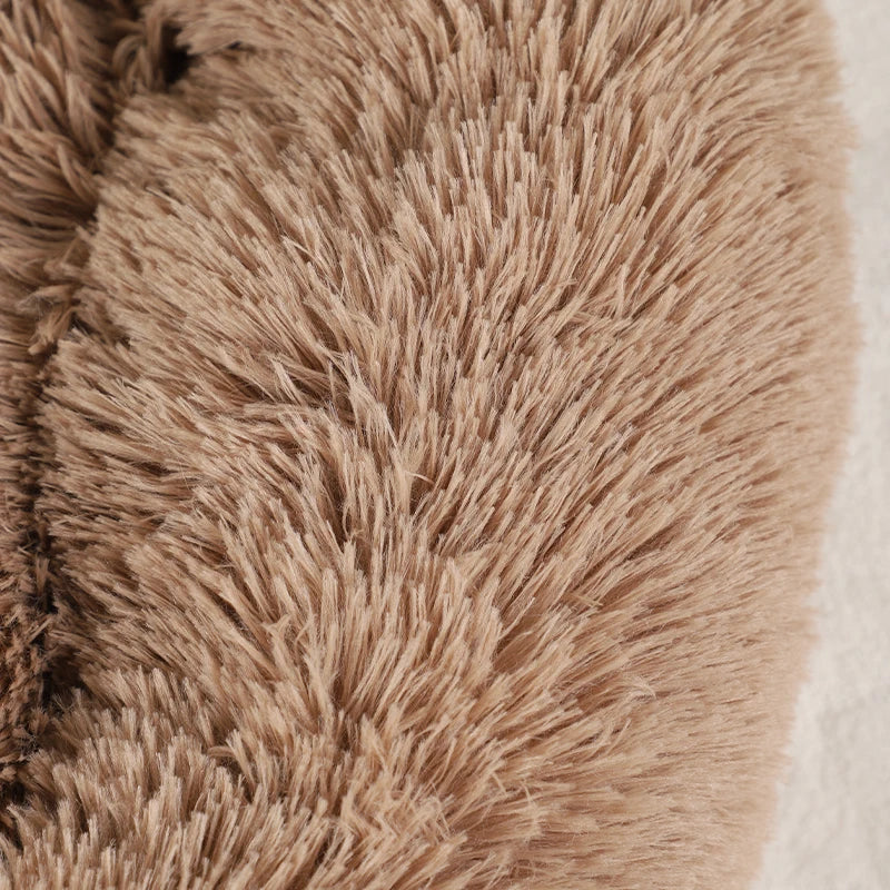 Soft, plush Kritter Krush fluffy dog bed with cozy cushioning and a removable cover, ideal for small to medium dogs.