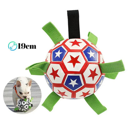Interactive Dog Football Toy Soccer Ball Inflated Training Toy For Dogs Outdoor Border Collie Balls For Large Dogs Pet Supplies