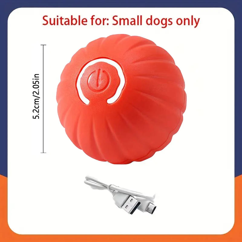 Kritter Krush Smart Interactive Ball for pets, featuring a colorful, textured design suitable for engaging play and stimulation.