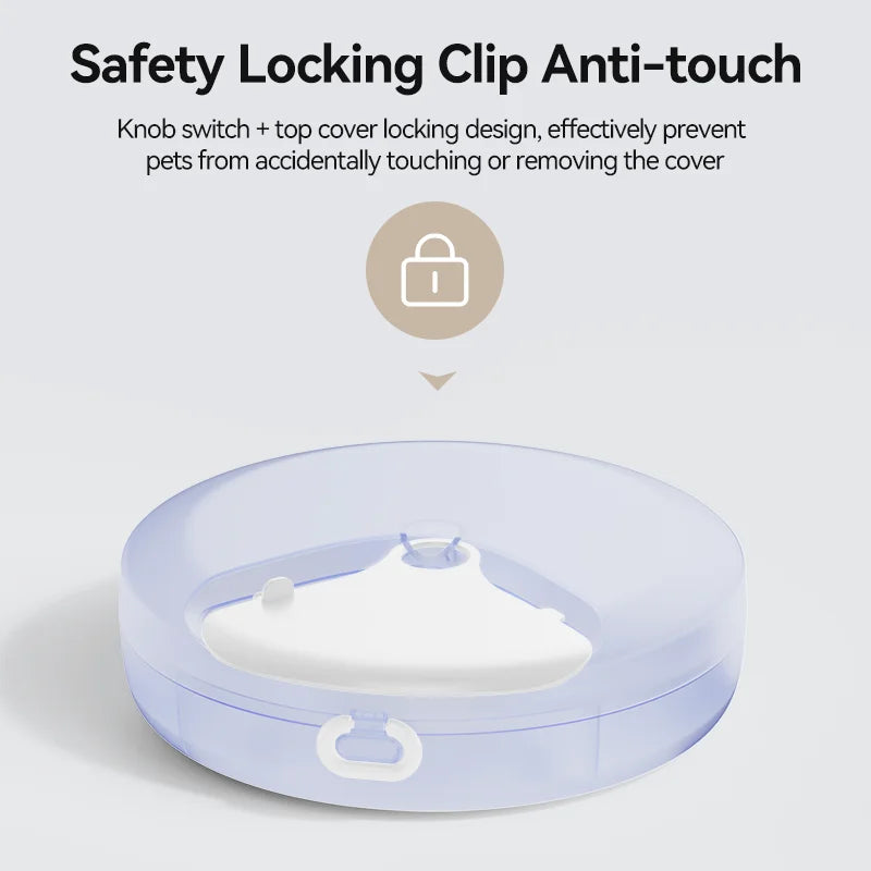Kritter Krush Automatic Pet Feeder with digital timer and food storage container for feeding cats and dogs.
